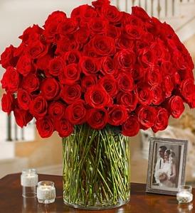 100 Premium Long Stem Red Roses – 212 Floral, New York NY