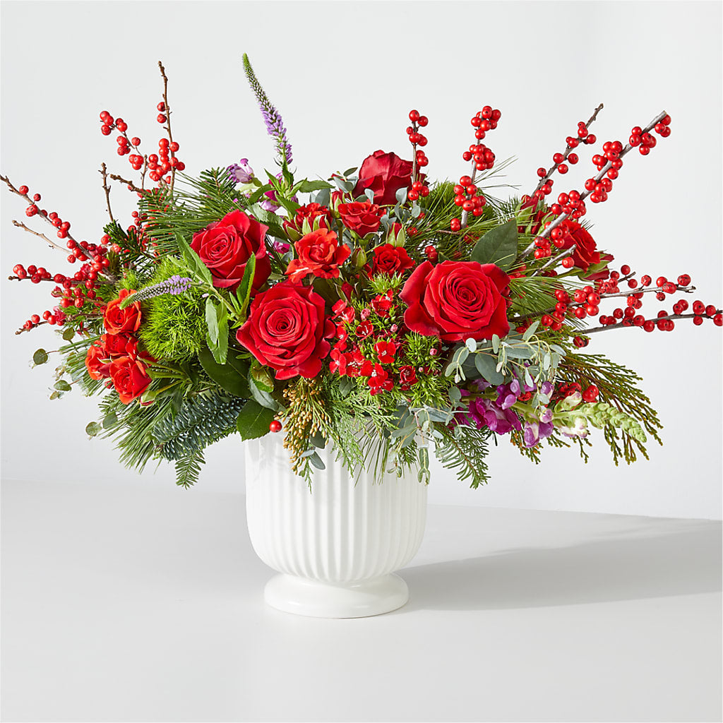 Big Red Bow Bouquet – 212 Floral, New York NY