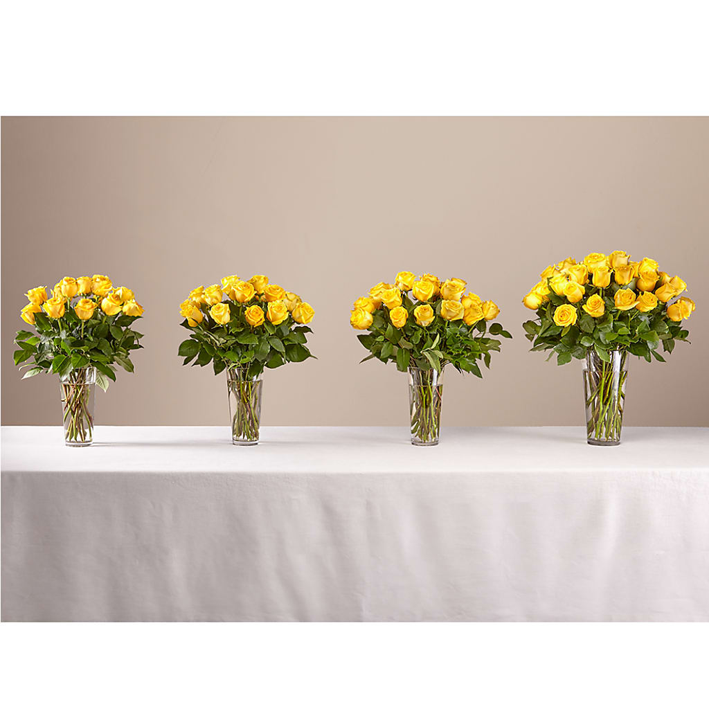 Long Stem Yellow Rose Bouquet – 212 Floral, New York NY