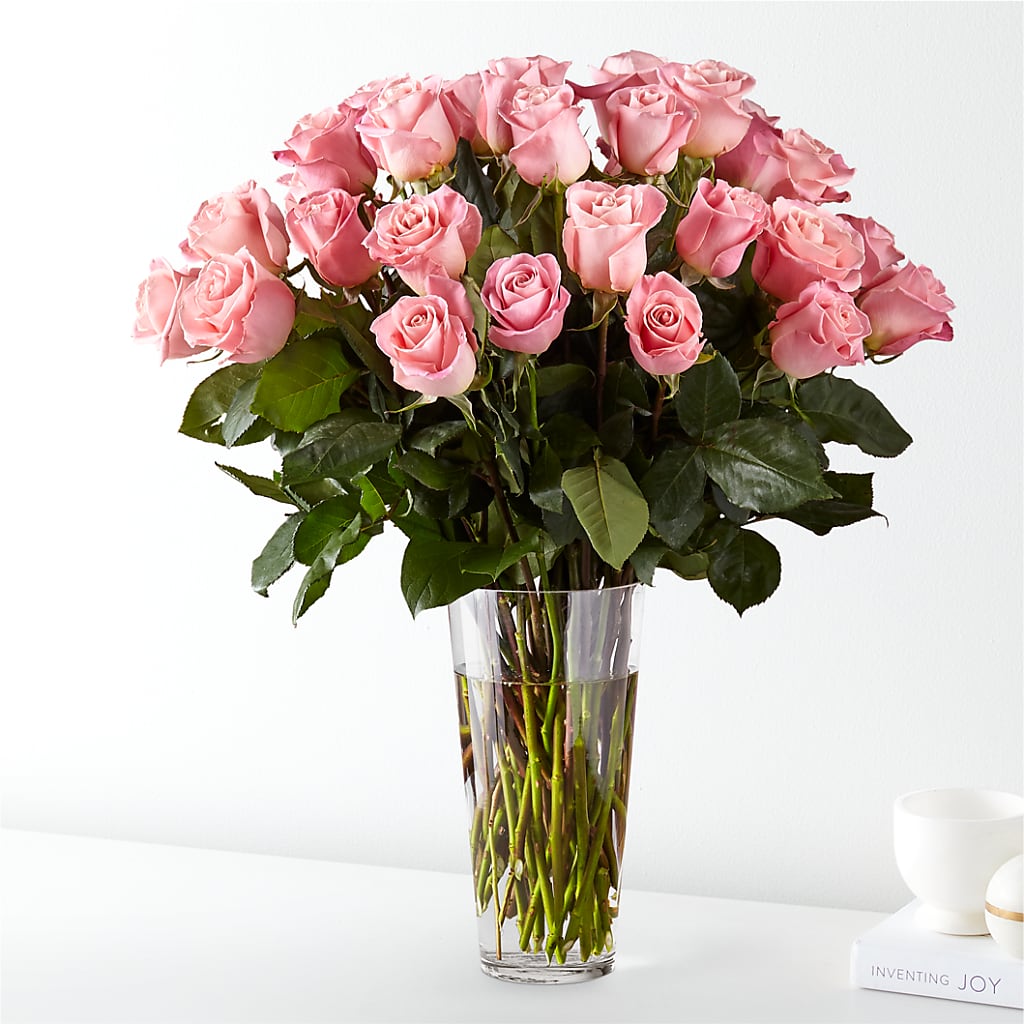 Long Stem Pink Rose Bouquet – 212 Floral, New York NY