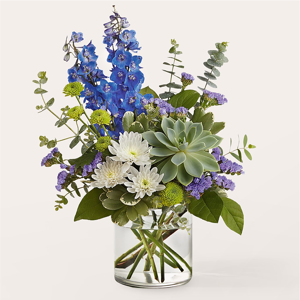 Cerulean Waves Bouquet – 212 Floral, New York NY