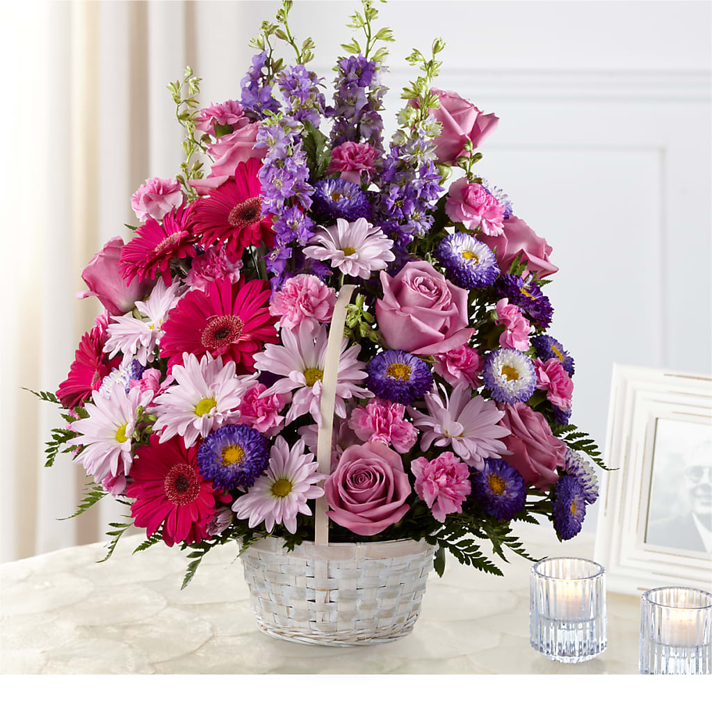Pastel Peace Basket – 212 Floral, New York NY