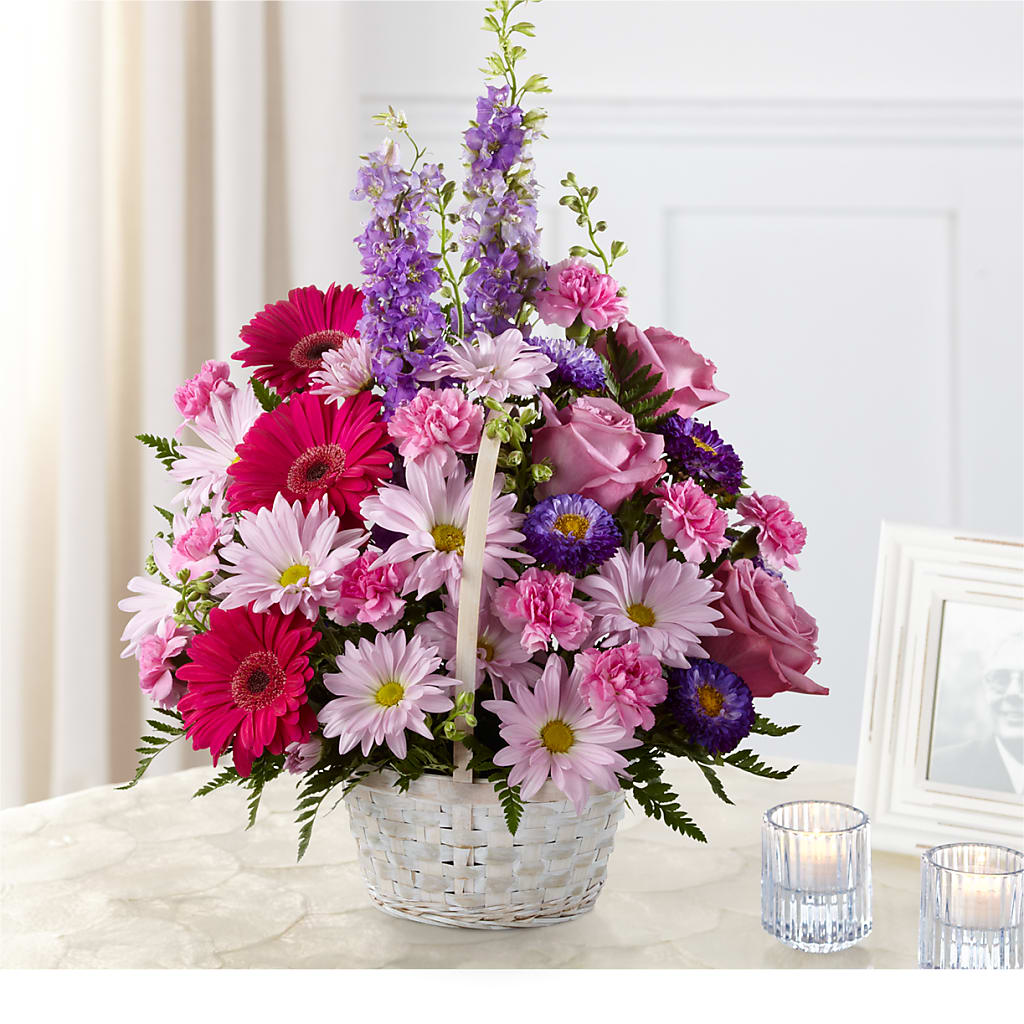 Pastel Peace Basket – 212 Floral, New York NY