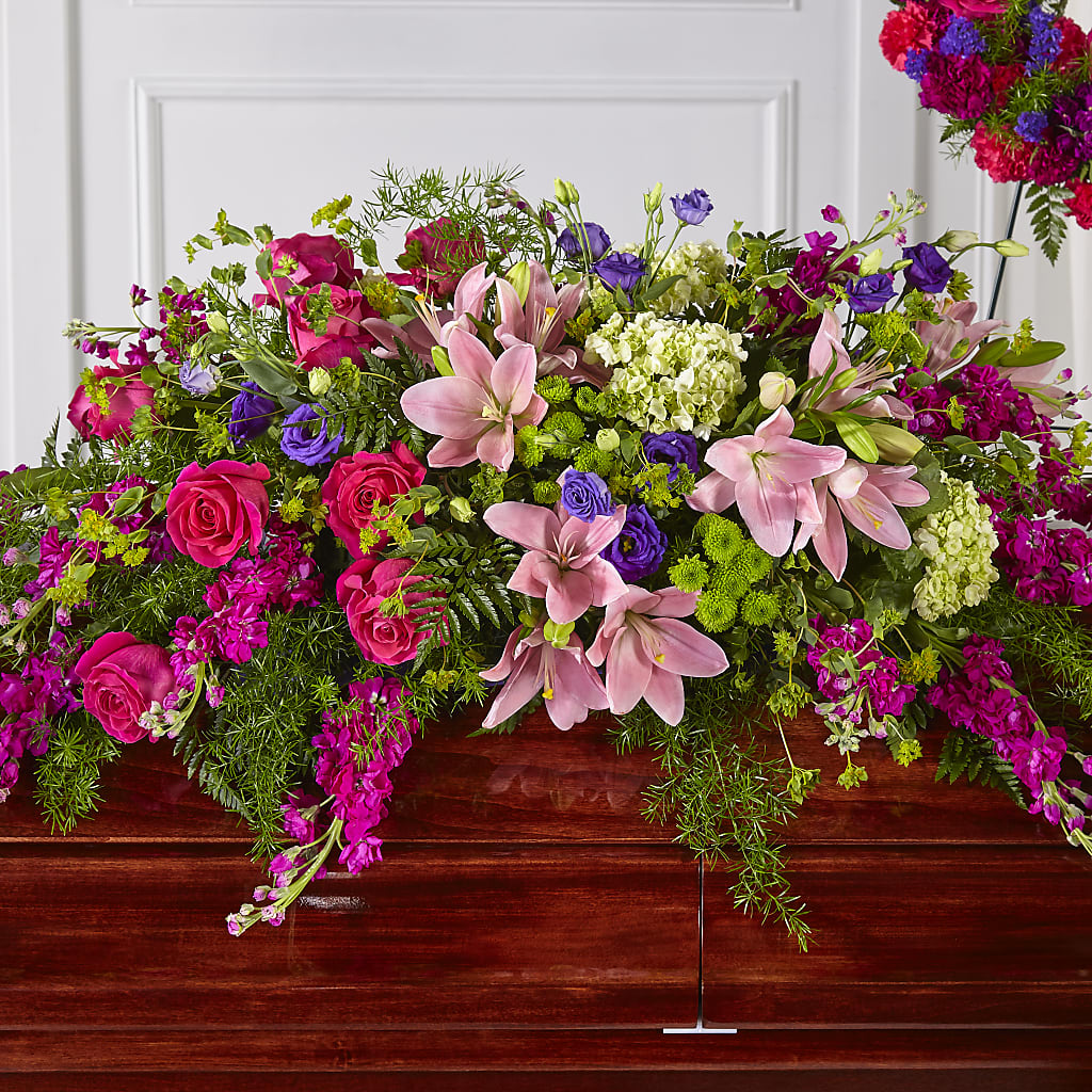 Radiant Tribute Casket Spray – 212 Floral, New York NY