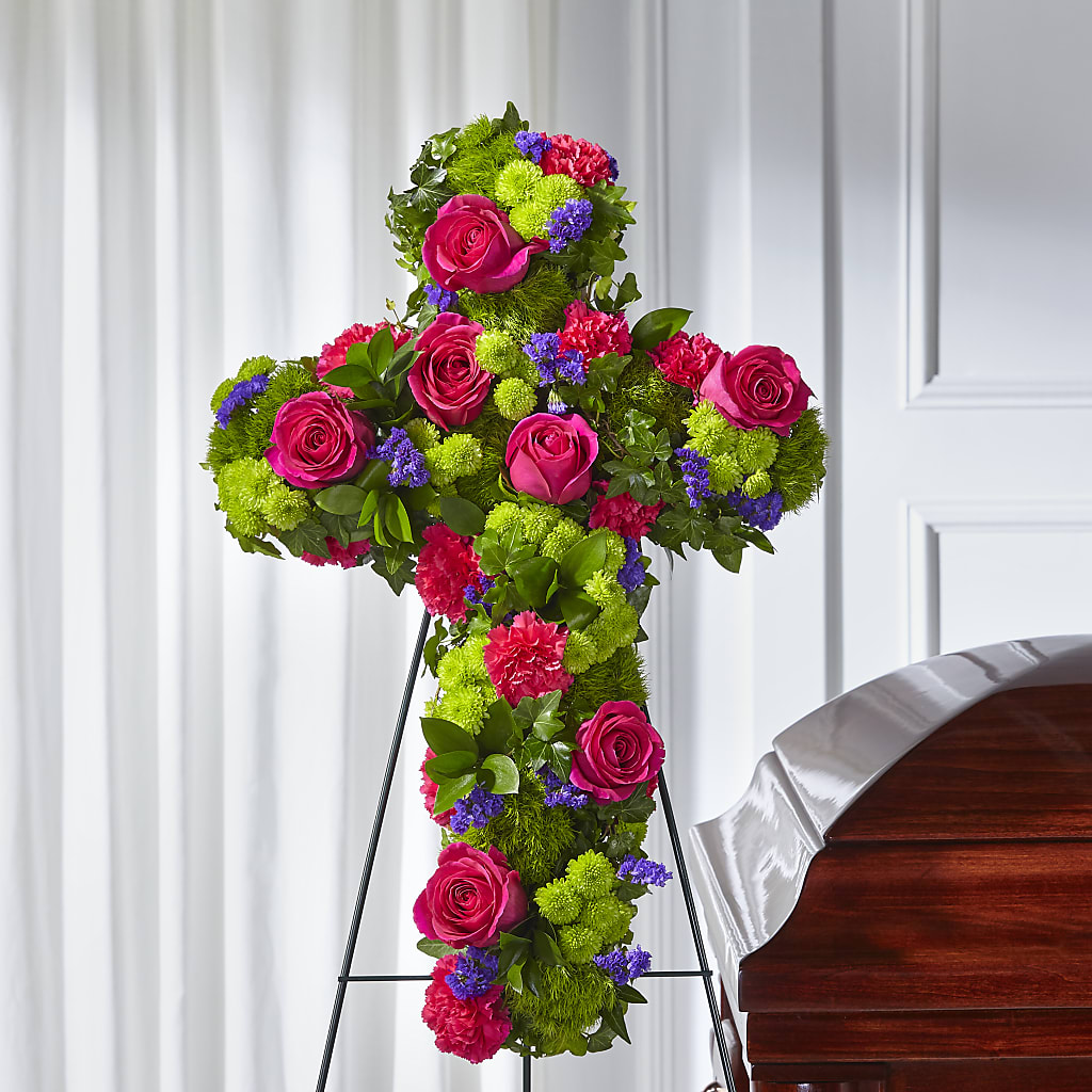 Tribute Rose Floral Cross – 212 Floral, New York NY