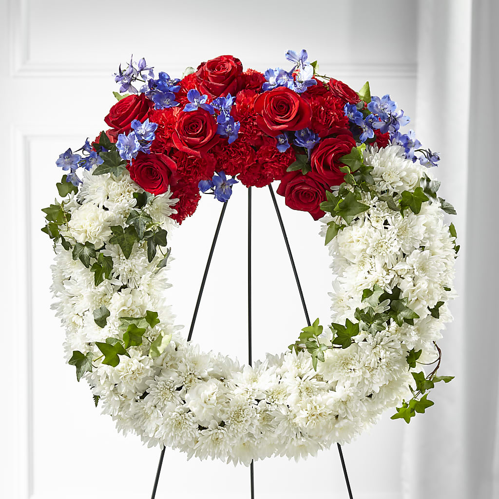 Patriotic Passion Wreath – 212 Floral, New York NY