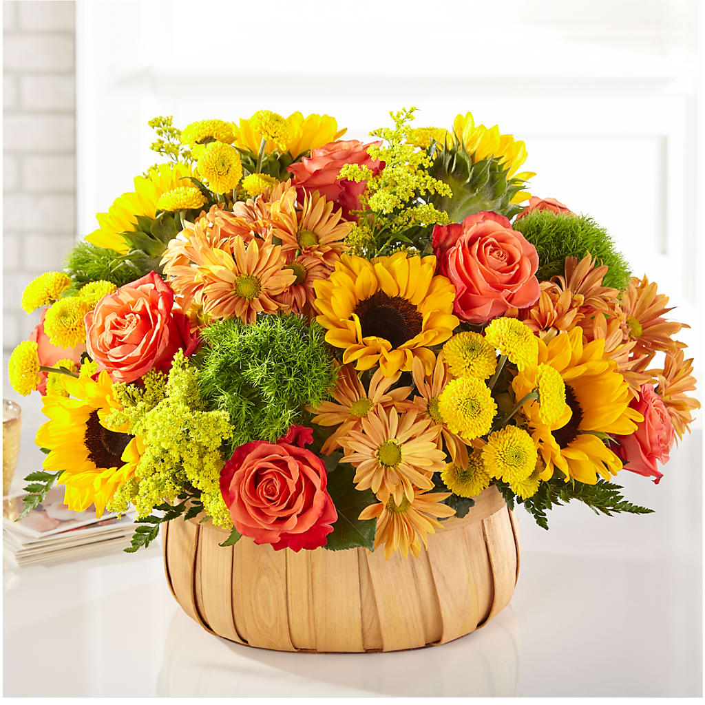Harvest Sunflower Basket – 212 Floral, New York NY