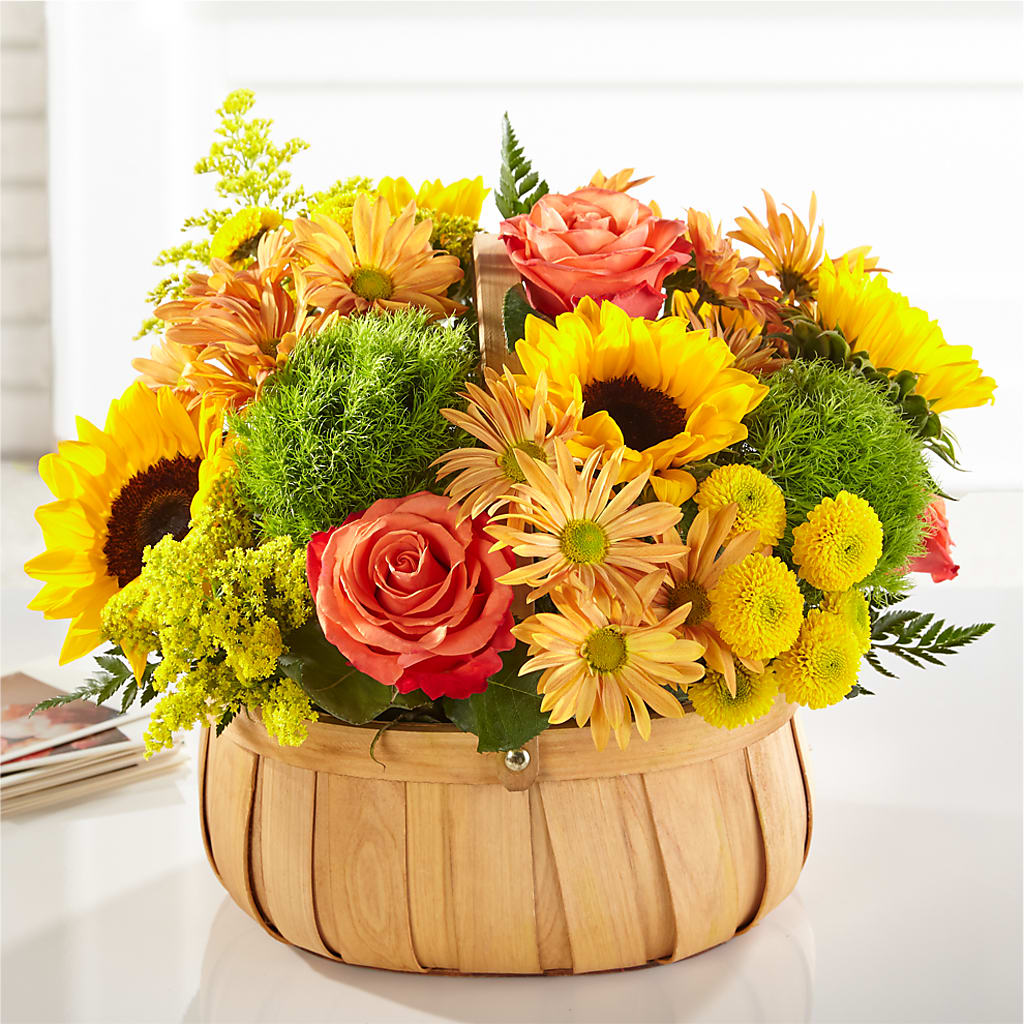 Harvest Sunflower Basket – 212 Floral, New York NY