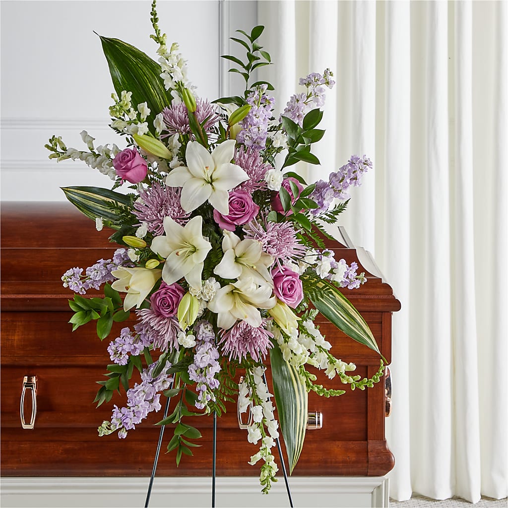 Grateful Hearts Standing Spray – 212 Floral, New York NY