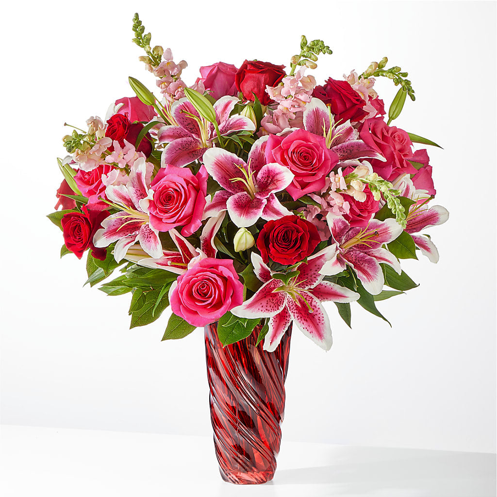 Always You Bouquet with Luxe Swirl Vase – 212 Floral, New York NY