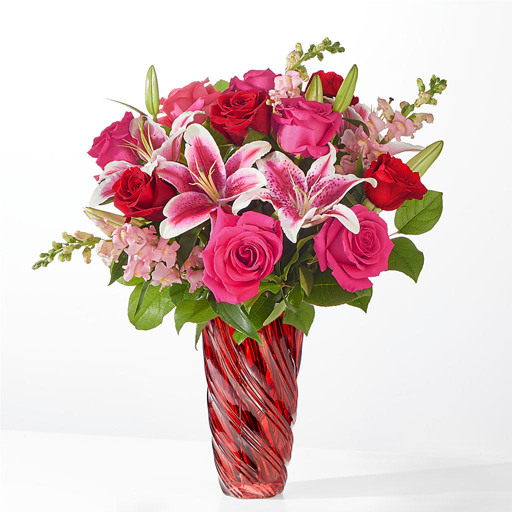 Always You Bouquet with Luxe Swirl Vase – 212 Floral, New York NY