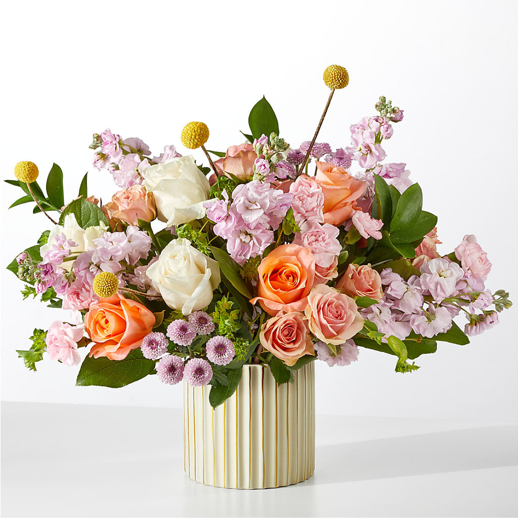 French Market Bouquet with Ivory Vase – 212 Floral, New York NY