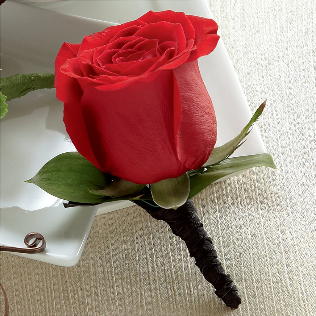 Red Rose Boutonniere – 212 Floral, New York NY