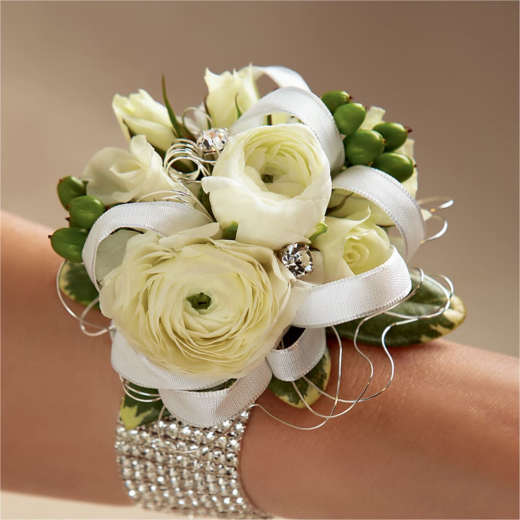 White Wedding Corsage – 212 Floral, New York NY