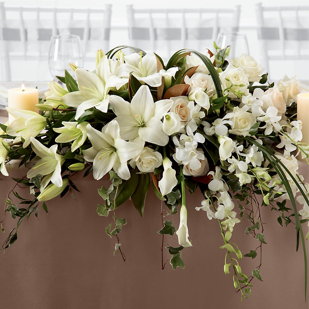 White Linen Arrangement – 212 Floral, New York NY