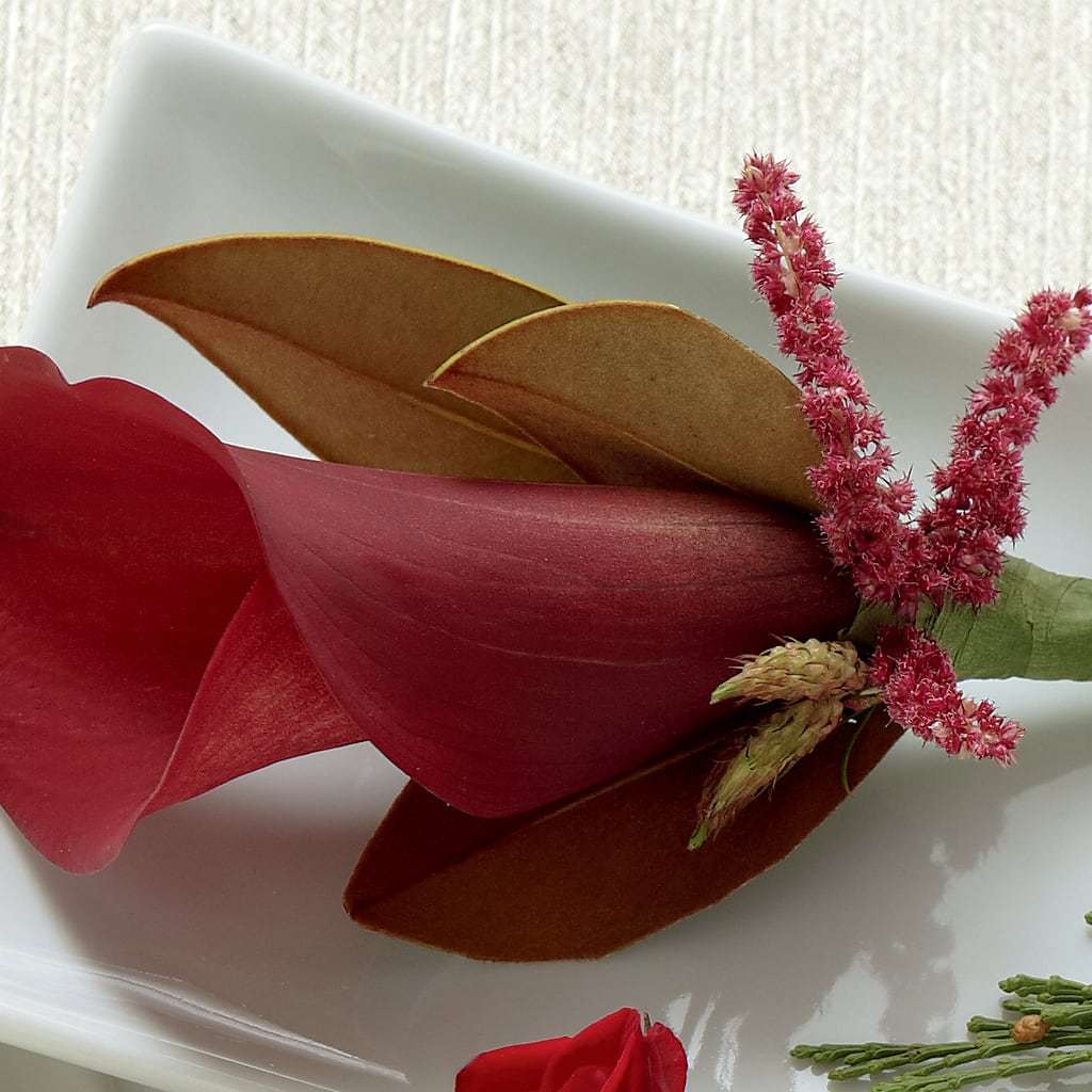 Red Calla Boutonniere – 212 Floral, New York NY