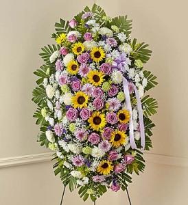 Sunflower and Rose Standing Spray –  212 Floral, New York NY