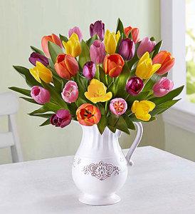 Fresh Spring Tulip Pitcher