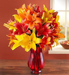 Autumn Lily Bouquet –  212 Floral, New York NY