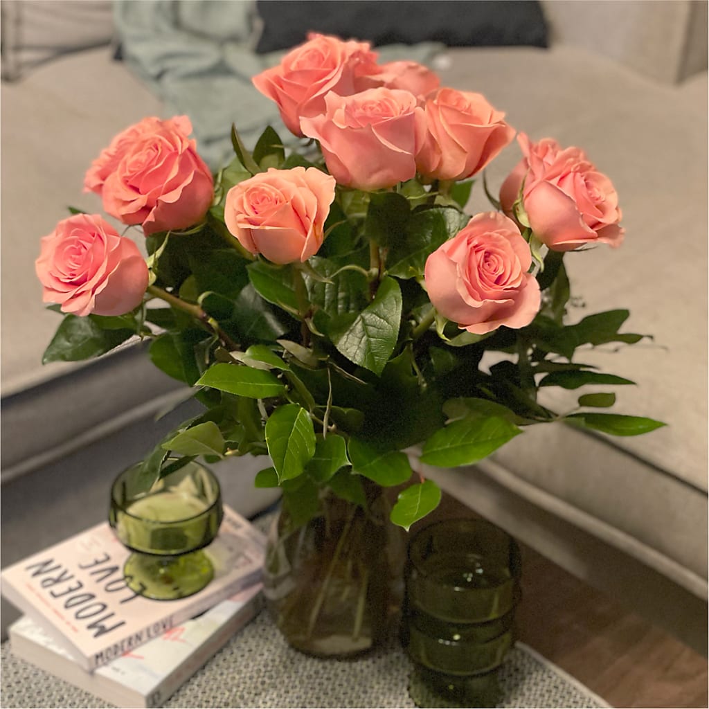 Long Stem Pink Rose Bouquet –  212 Floral, New York NY