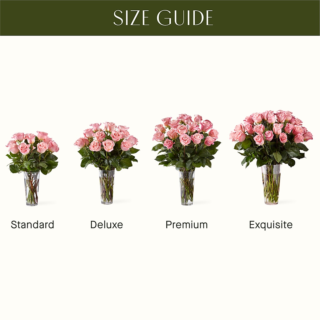 Long Stem Pink Rose Bouquet –  212 Floral, New York NY