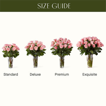 Long Stem Pink Rose Bouquet –  212 Floral, New York NY