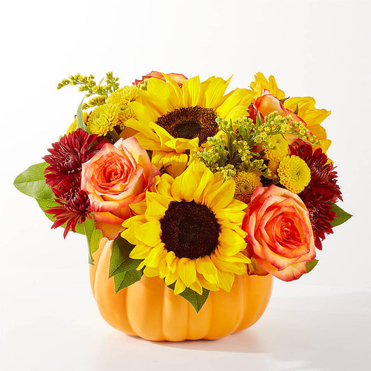 Golden Gourd Pumpkin Bouquet –  212 Floral, New York NY
