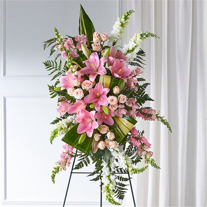 Elegant Embrace Standing Spray –  212 Floral, New York NY