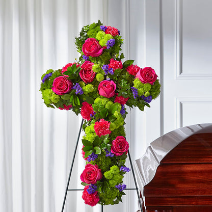 Tribute Rose Floral Cross –  212 Floral, New York NY