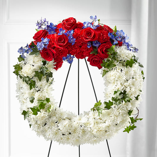 Patriotic Passion Wreath –  212 Floral, New York NY