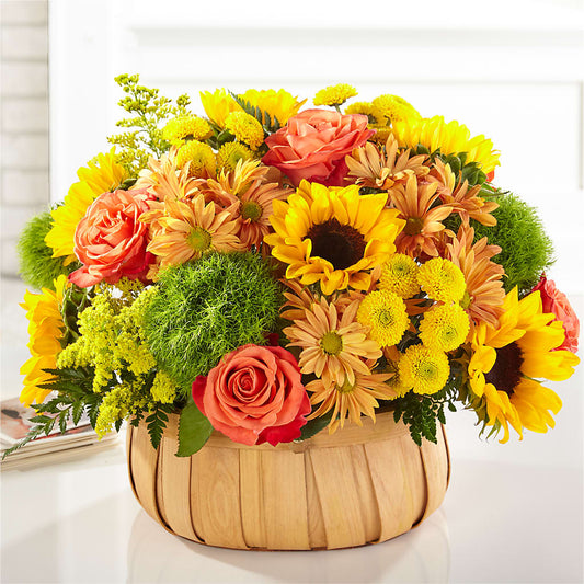 Harvest Sunflower Basket –  212 Floral, New York NY