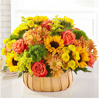Harvest Sunflower Basket –  212 Floral, New York NY