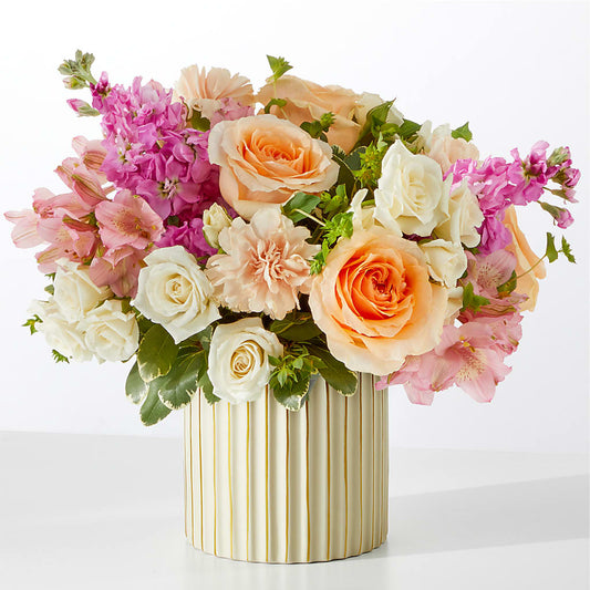 Paradise Bouquet with Ivory Vase –  212 Floral, New York NY