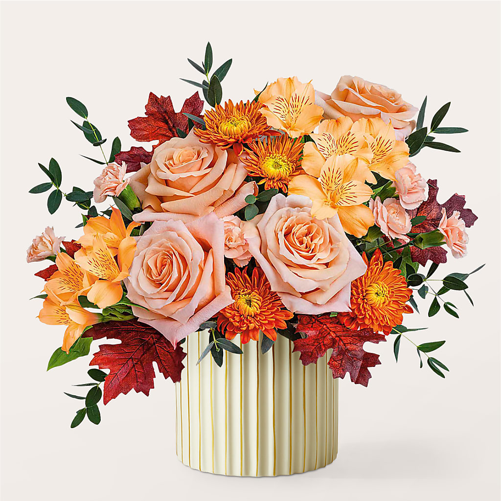 Spiced Latte Bouquet with Ivory Vase –  212 Floral, New York NY
