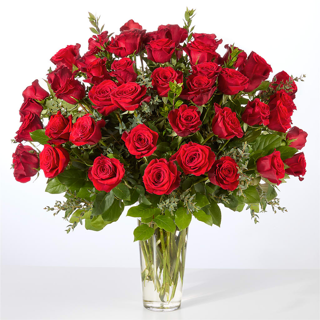 Forever Yours Fifty Stem Red Rose Bouquet –  212 Floral, New York NY