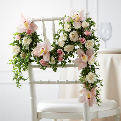 Orchid Rose Chair Décor –  212 Floral, New York NY